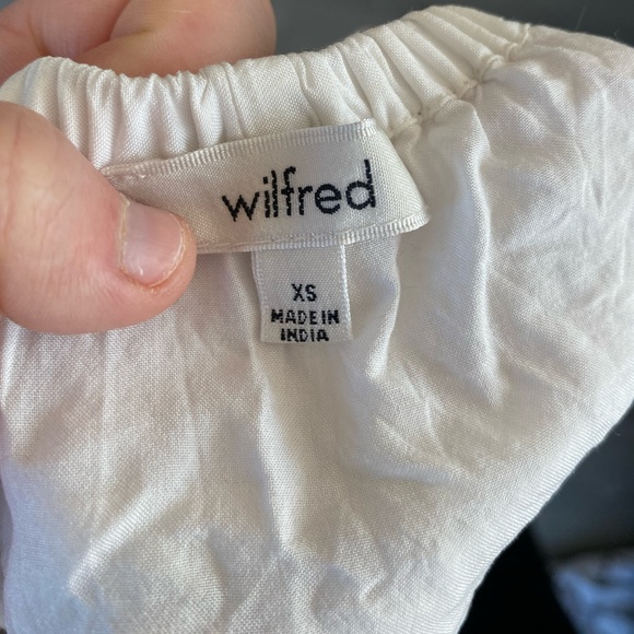 Aritzia Wilfred Promener Blouse White Lace - Picture 3 of 5